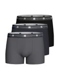 IMPETUS Boxershorts ' IM1221P09P3 ' gris foncé / noir / blanc
