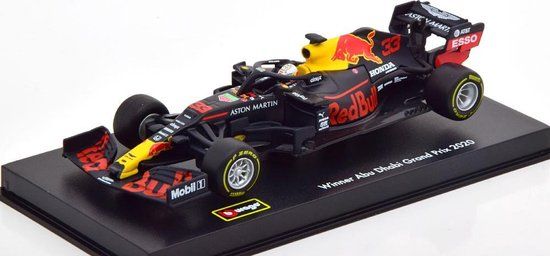 Bburago Red Bull RB16 #33 Max Verstappen Model Car - 1:43 Scale