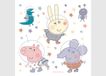 Peppa Pig AG Design Muursticker kinderkamer 30 x 30 cm ADKS 3836-603