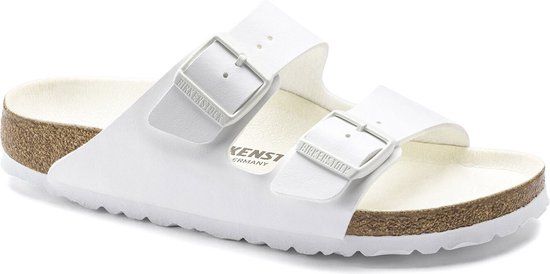 Birkenstock Arizona Slippers Triple White Narrow-fit - Size 43