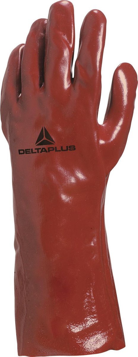 deltaplus Delta Plus PVC Handschoen Rood 35 cm - maat 10