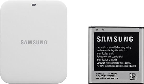 Samsung extra batterij kit - wit - voor Galaxy S4 Zoom