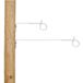 Gallagher Afstandisolator krulstaart hout 17,5cm wit (10) - 010981