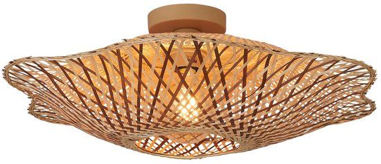 GOOD&MOJO Plafonniere Madura - Naturel - Ø60cm - Bamboe