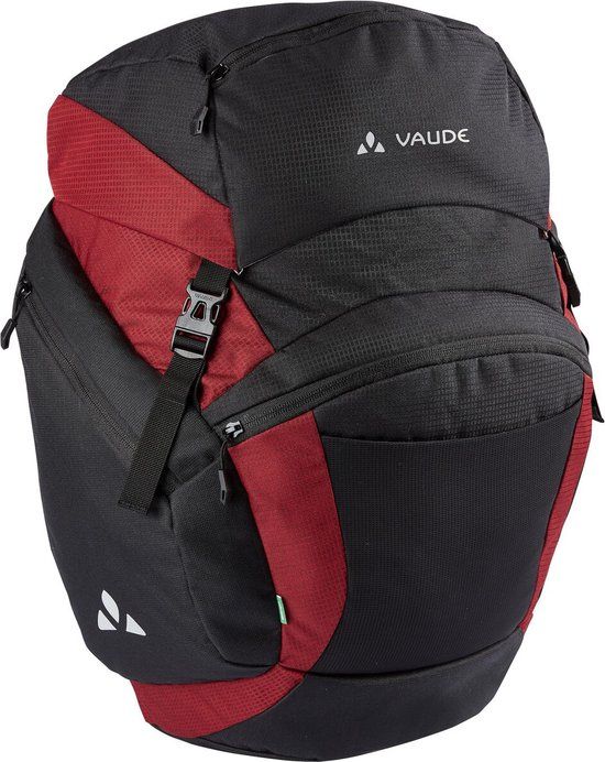 VAUDE OnTour Back Fietstas Achter - Black/carmine - 46L - Polyester