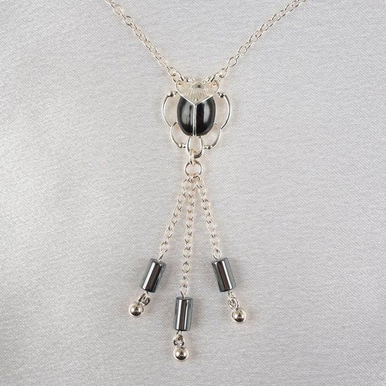 Sylvie Monthulé Heupketting Sacred Scarab Zilver