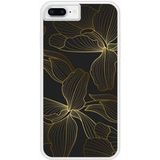 Apple Bedrukt siliconen hoesje compatibel met iPhone 6 Plus, Apple iPhone 6S Plus Golden flowers