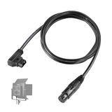 Neewer 6ft/1.8m D-Tap Mannetje aan 4 Pin XLR Vrouwelijke Stroomkabel PL60C Continue LED Video Licht, NC011