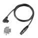 Neewer 6ft/1.8m D-Tap Mannetje aan 4 Pin XLR Vrouwelijke Stroomkabel PL60C Continue LED Video Licht, NC011