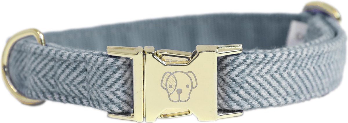 Kentucky Dogwear Hondenhalsband Wol - Lichtblauw M 36-52cm Lichtblauw