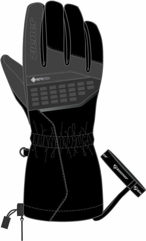 Ziener Gastil GTX Ski Handschoenen Heren Zwart Maat 8,5
