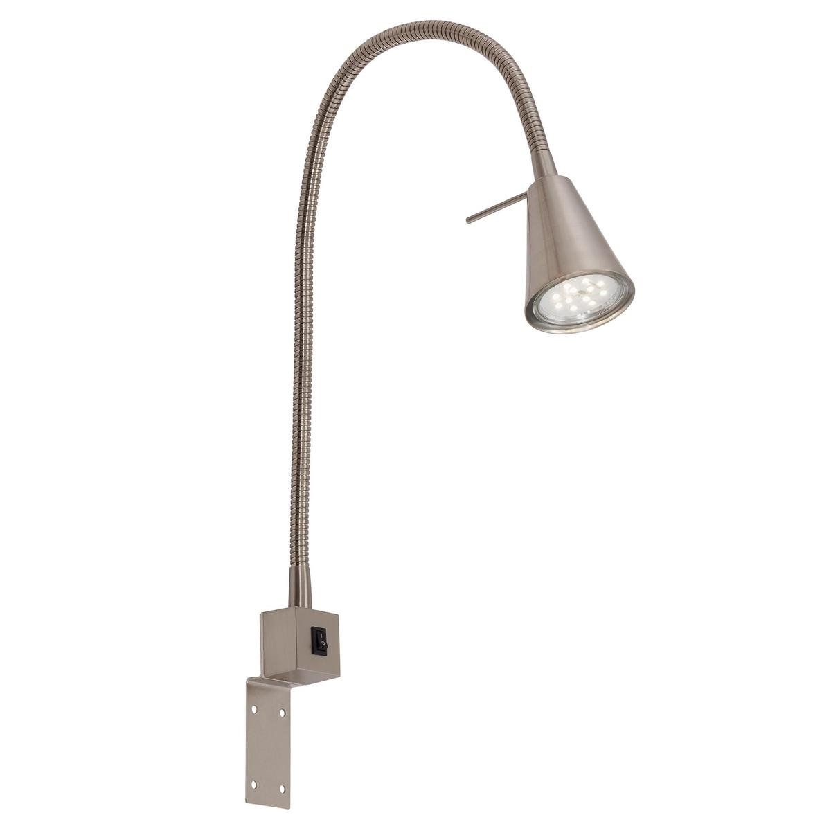 Briloner Leuchten COMFORT LIGHT Wandlamp - Mat Nikkel - Met Zwanenhals