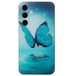 Samsung Coque Galaxy A16 en TPU Stylish Ultra Fin - Papillon Bleu