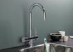 Selsiuz 351200 Push & Turn 3-en-1 Rond Chroom Messing Robinet d'eau bouillante avec Chaudière 5L