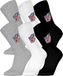 NFL SHIELD Crew Socks - 6-pack - Grijs/Wit/Zwart - Maat 39/42