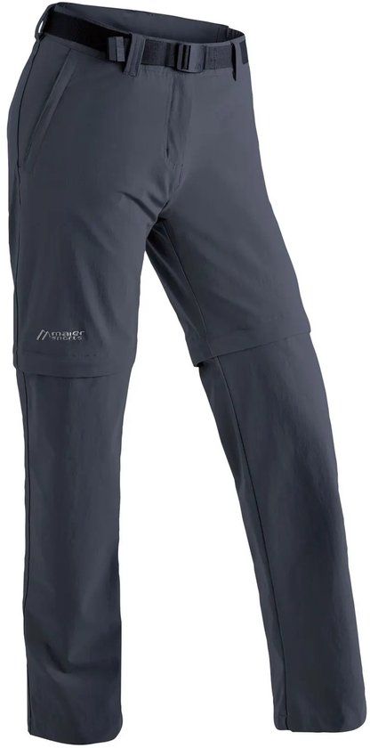 Maier Sports Dames wandelbroek Nata 2 Grijs Polyester/Elastaan