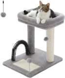 Ibenzoa® Uitgebreide Krabpaal met Sisal en Pluche Elementen - Geschikt voor Katten
