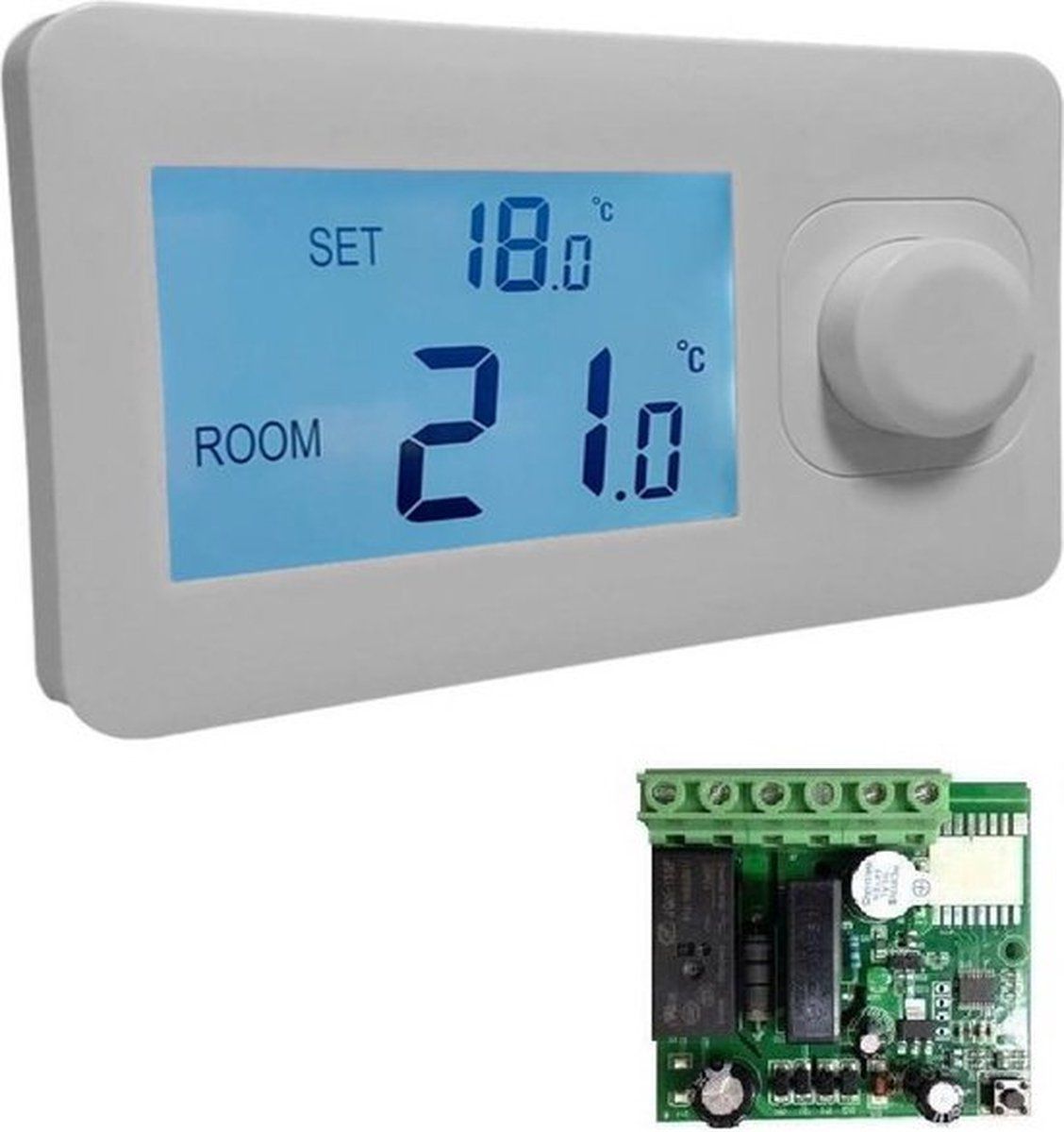 Quality Heating QH Basic easy thermostaat niet programmeerbaar inclusief mini inbouw ontvanger