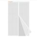 Moustiquaire magnétique pour porte, 185x235 cm, blanche, en fibre de verre