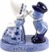 Delftsblauw Set zout en peper - Boer en Boerin - Aardewerk - 3-delig