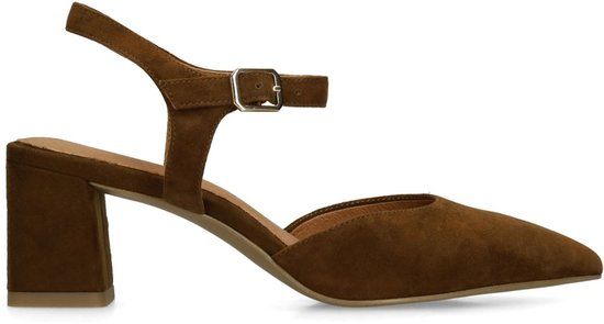 No Stress Dames Bruine suède slingbacks Maat 40