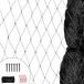 Dailygoody - Filet de bassin - Filet anti-oiseaux - Noir - 7,5 x 25 m