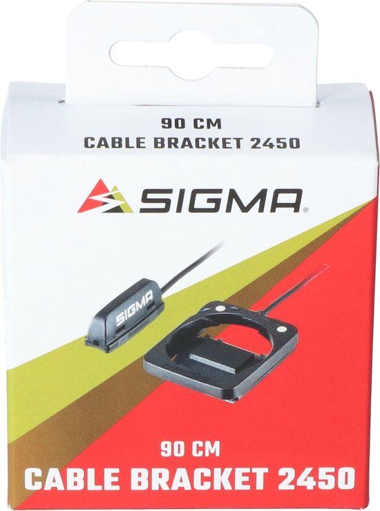 Sigma 2450 Fietscomputer Houder - Zwart - 90 cm Kabel