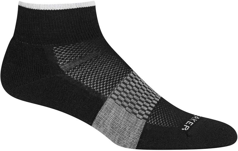 Icebreaker Multisport Light Mini Sokken Dames - Zwart/Grijs