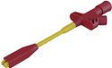 SKS Hirschmann Test & Measurement Hirschmann Test & Measurement KLEPS 2800 rt Veiligheids-krokodilklem Steekaansluiting 4 mm CAT III 1000 V Rood