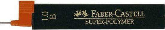 Faber-Castell Super-Polymer Potloodstiftjes - 1.0mm - B - 12 stuks