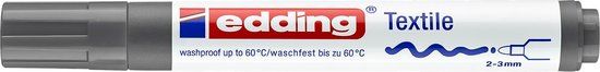 Edding Textiel marker 4500 - Grijs - Textielstift - Grijs - 1 stuk(s)