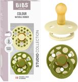 BIBS Colour Fopspeen - 6-18 mnd - 2-pack - Rond - Luna/Wasabi