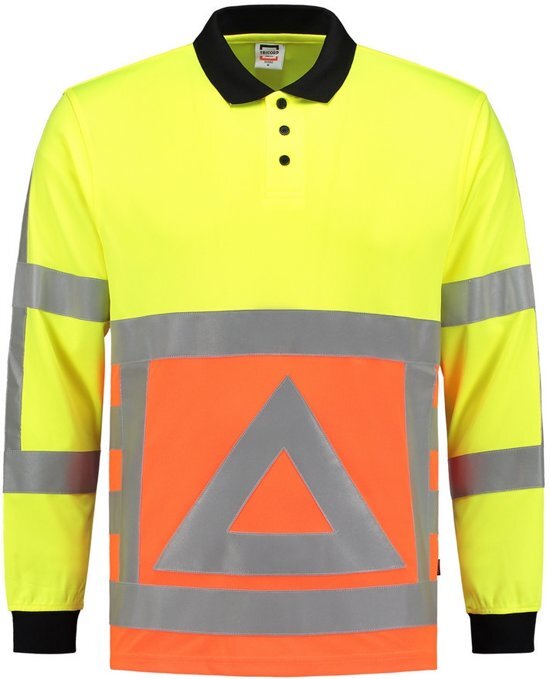 Tricorp poloshirt verkeersregelaar - 203002 - fluor geel / fluor oranje - maat XXL