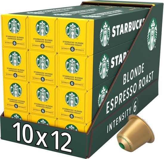 Starbucks by Nespresso Blonde Espresso Roast - 120 Coffee Capsules