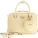 GUESS Atabey Box Satchel Yellow Lichtgeel Handtas Schoudertas
