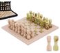 Échiquier Jeu d'échecs marbre - 30 cm - Avec mallette de rangement - Verona et vert