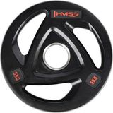 HMS TOX Serie - Zwarte Olympische Halterschijf - 5 kg - Rubbercoating