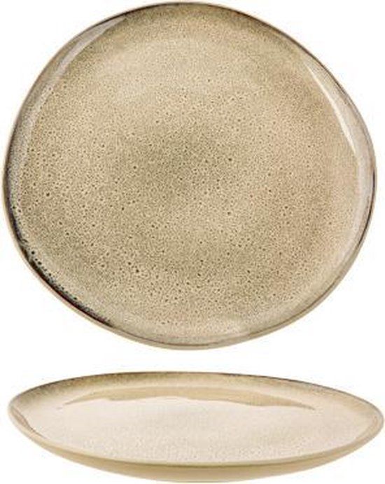 Cosy&Trendy Oona Sand-green ontbijtbord - Ø 20,8 cm - Set-6