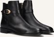 Notre-V 3262 Enkellaarsjes - Enkelboots met rits - Dames - Zwart - Maat 38