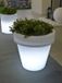 Intergard Tuinverlichting bloempot design ø60x57cm Groen Metaal Rond