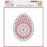 Nellie's Choice Mixed Media Stencil, Scandinavian Egg