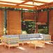 Maison Exclusive - Ensemble de jardin pour 8 personnes avec coussins gris, en bois de pin