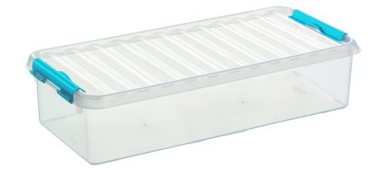 Sunware Q-line Opbergbox 6.5L - transparant/blauw