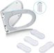 Bufferset pour siège de toilette - Pare-chocs de lunette de toilette - jeu de tampons pour siège - 4 pièces - jeu de tampons - amortisseur - jeu de tampons - pièces de rechange - accessoires