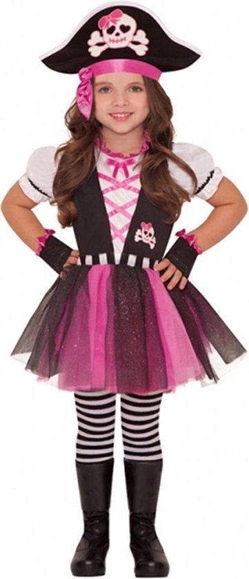 Amscan Dazzling Pirate Roze Verkleedpak - 3-4 Jaar