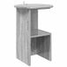 vidaXL Bijzettafel Grijs sonoma Ø 39,5 x 55 cm Bewerkt hout