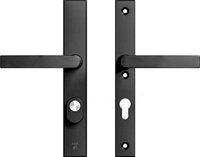 AXA Veiligheidsbeslag Edge Plus Smal Zwart geslepen Kruk/Kruk PC72 SKG***