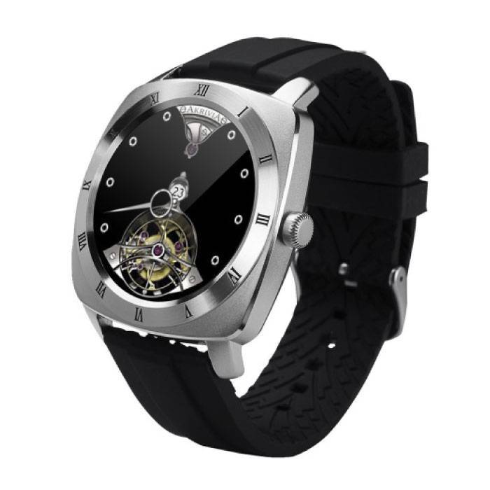 Stuff Certified DM88 Smartwatch Smartphone Horloge OLED Android iOS Zilver TPU