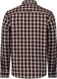 No Excess Chemise en coton à carreaux Marron foncé Taille S