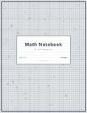 Graph Paper Notebook — 5 mm Grid: Medium squares — most common — 80 Pages